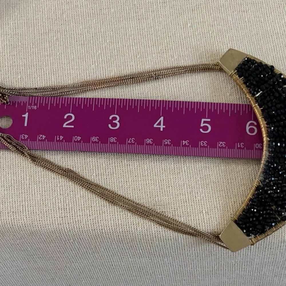 Kenneth Cole Women's Black Beaded Statement Necklace